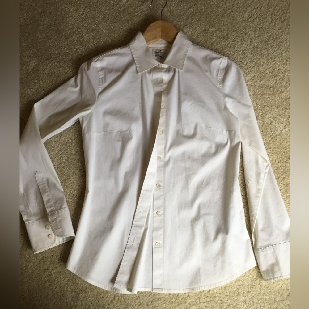 J Crew Classic White Women’s Button Down Shirt